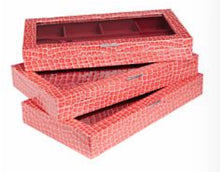 3 Piece Croco-Embossed Large Jewelry Box Set with Jewel Guard®